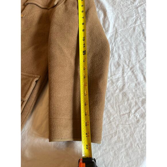 Burberry London Duffle Coat XS Camel Wool Toggle Hooded Made in England Vtg - Picture 9 of 16